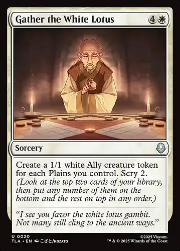 Gather the White Lotus - tla Spoiler