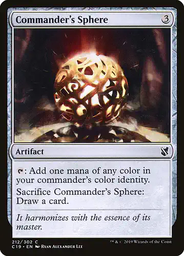 Commander's Sphere - c19 Spoiler