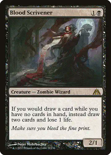 Blood Scrivener - dgm Spoiler