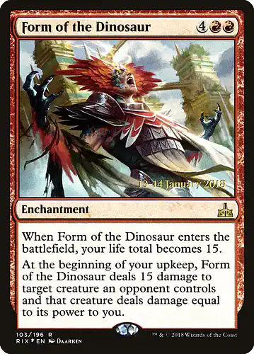 Form of the Dinosaur - rix Spoiler