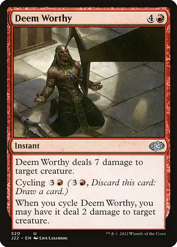 Deem Worthy - j22 Spoiler