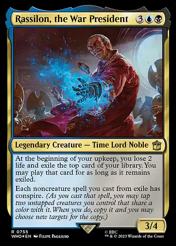 Rassilon, the War President - who Spoiler