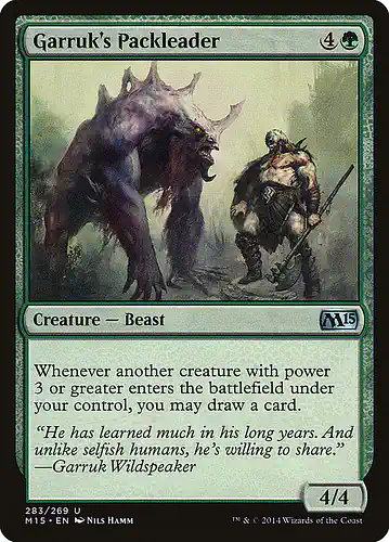 Garruk's Packleader - m15 Spoiler