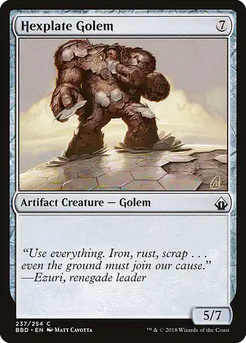 Hexplate Golem - bbd Spoiler