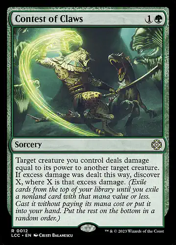 Contest of Claws - lcc Spoiler