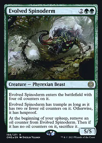 Evolved Spinoderm - one Spoiler