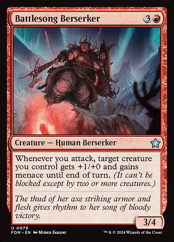 Battlesong Berserker - fdn Spoiler