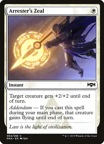 Arrester's Zeal - rna Spoiler