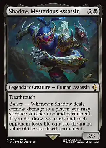 Shadow, Mysterious Assassin - fic Spoiler
