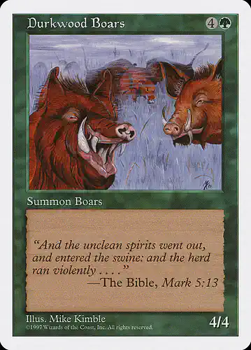 Durkwood Boars - 5ed Spoiler