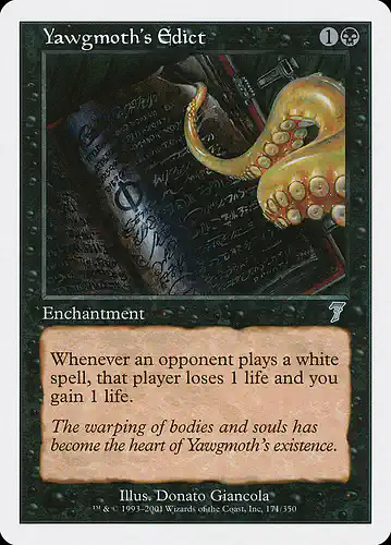 Yawgmoth's Edict - 7ed Spoiler