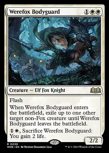 Werefox Bodyguard - woe Spoiler