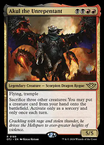 Akul the Unrepentant - otj Spoiler
