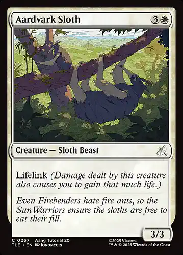 Aardvark Sloth - tle Spoiler