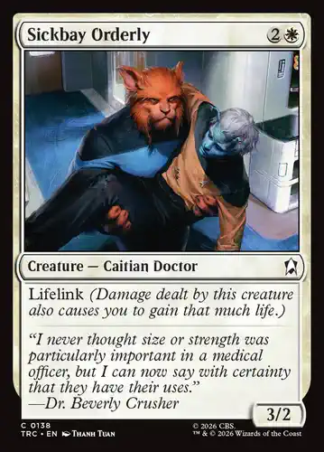 Sickbay Orderly - trc Spoiler