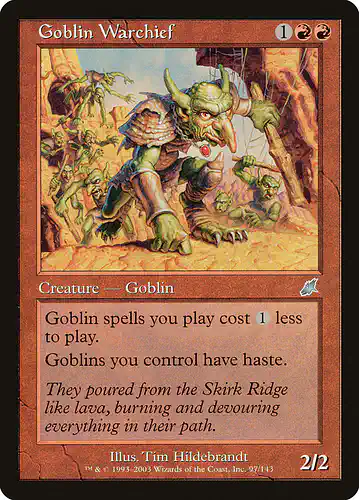 Goblin Warchief - scg Spoiler