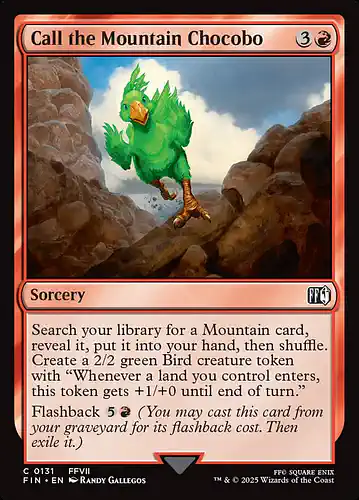 Call the Mountain Chocobo - fin Spoiler