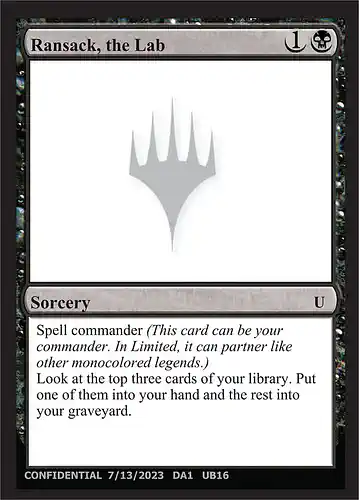 Ransack, the Lab - unk Spoiler