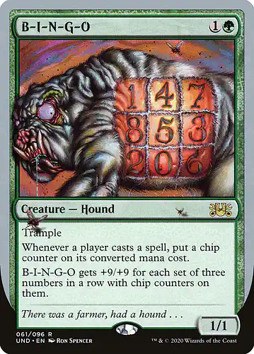 B-I-N-G-O - und Spoiler