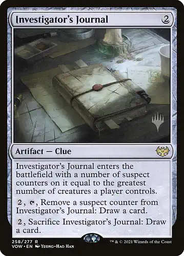 Investigator's Journal - vow Spoiler