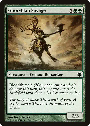 Ghor-Clan Savage - ddl Spoiler
