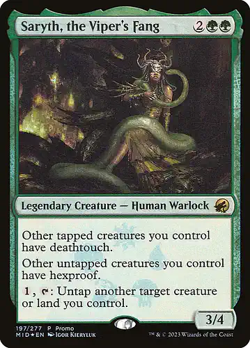 Saryth, the Viper's Fang - mid Spoiler