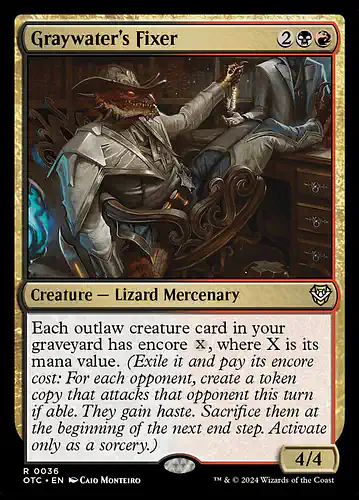 Graywater's Fixer - otc Spoiler