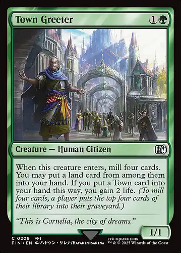 Town Greeter - fin Spoiler