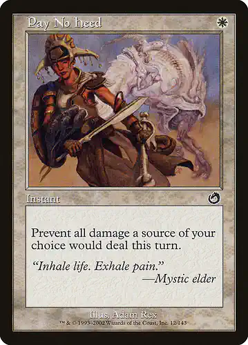 Pay No Heed - tor Spoiler