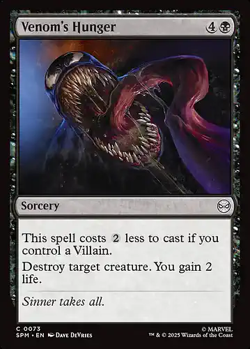 Venom's Hunger - spm Spoiler