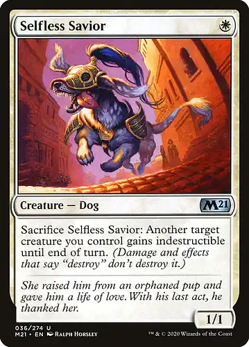 Selfless Savior - m21 Spoiler