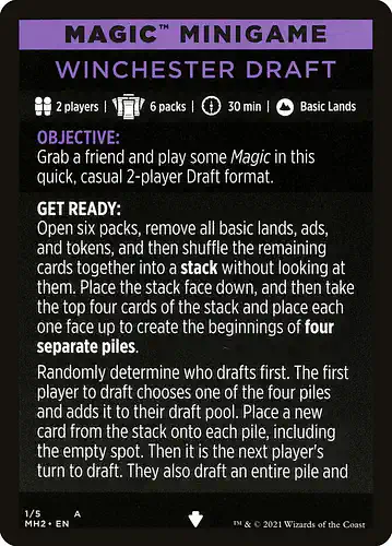 Winchester Draft - mh2 Spoiler