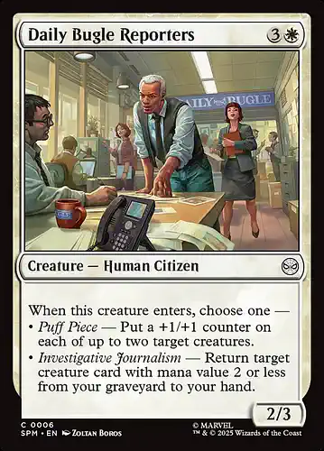 Daily Bugle Reporters - spm Spoiler