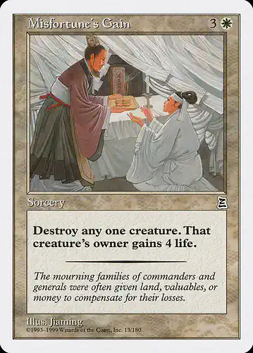 Misfortune's Gain - ptk Spoiler