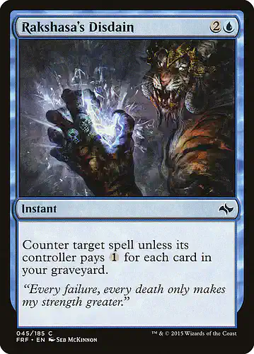 Rakshasa's Disdain - frf Spoiler
