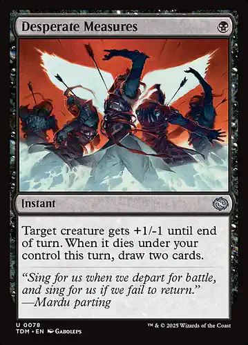 Desperate Measures - tdm Spoiler