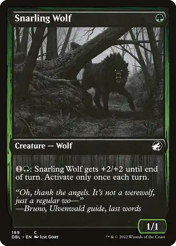 Snarling Wolf - dbl Spoiler