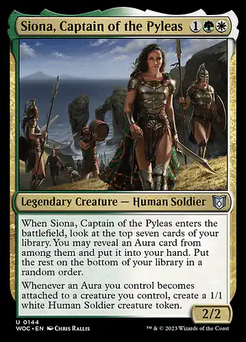 Siona, Captain of the Pyleas - woc Spoiler