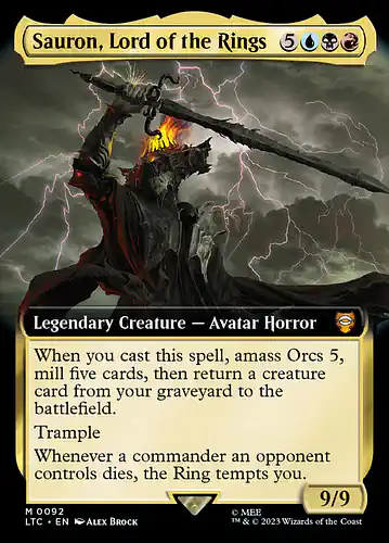 Sauron, Lord of the Rings - ltc Spoiler