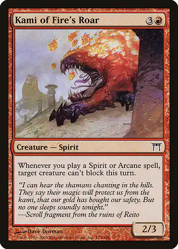 Kami of Fire's Roar - chk Spoiler