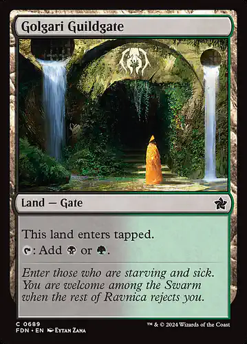 Golgari Guildgate - fdn Spoiler
