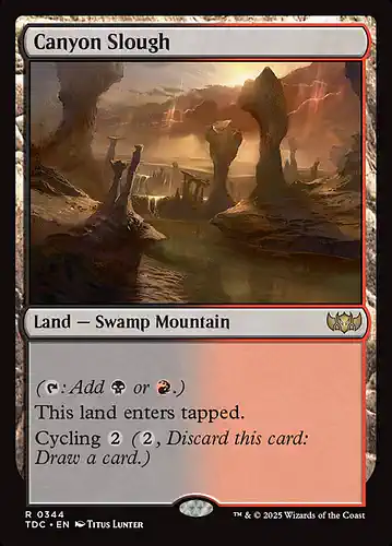 Canyon Slough - tdc Spoiler