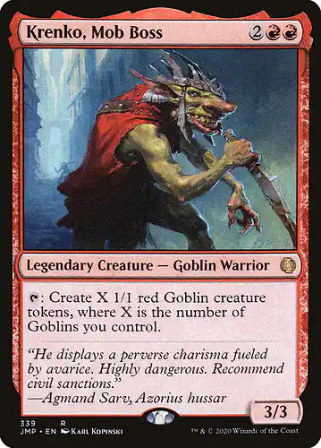 Krenko, Mob Boss - jmp Spoiler