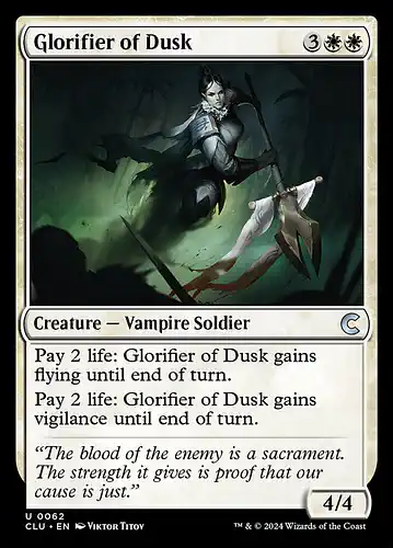 Glorifier of Dusk - clu Spoiler
