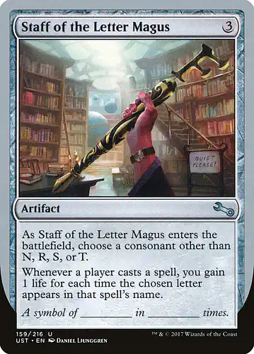 Staff of the Letter Magus - ust Spoiler