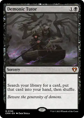 Demonic Tutor - cmm Spoiler