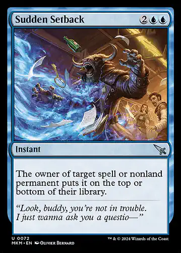 Sudden Setback - mkm Spoiler