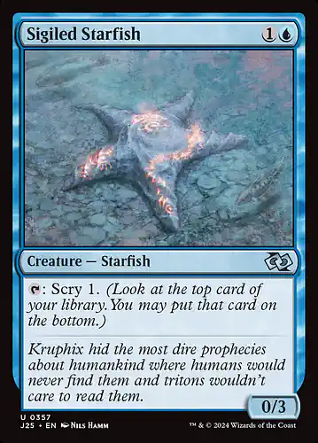 Sigiled Starfish - j25 Spoiler
