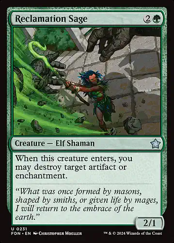 Reclamation Sage - fdn Spoiler