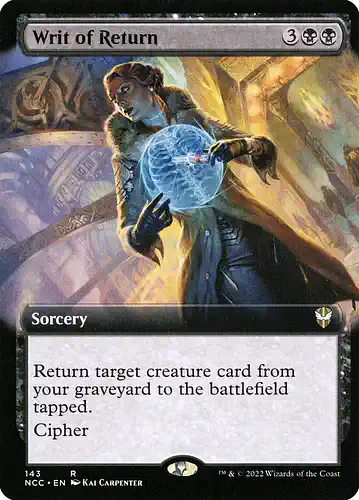 Writ of Return - ncc Spoiler